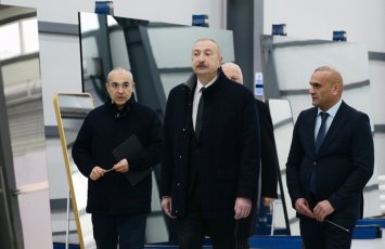 Ильхам Алиев принял участие в открытии завода по производству зеркальных листов в Сумгайытском промпарке-ФОТО