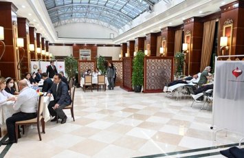 Milli Məclisdə könüllü qanvermə aksiyası keçirilib - FOTO