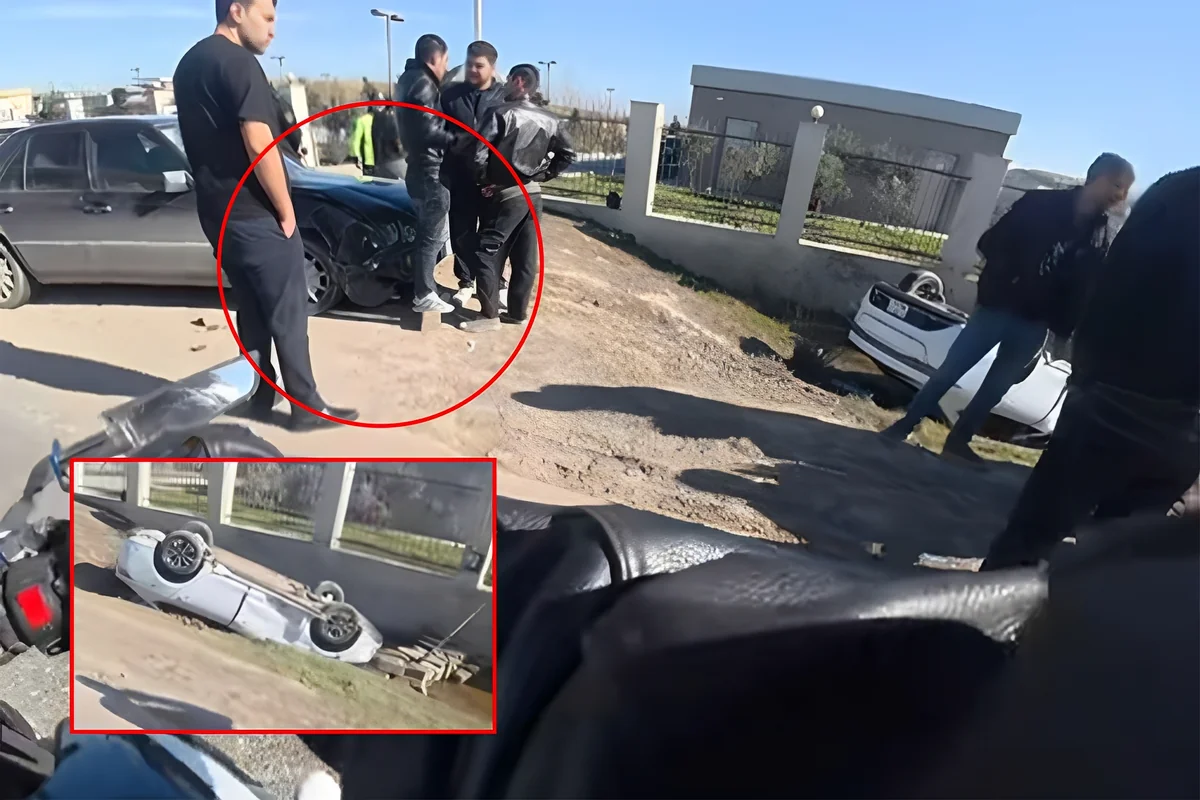 В Абшеронском районе BYD перевернулся после столкновения с Mercedes: есть пострадавший - ВИДЕО