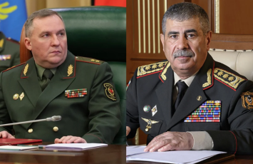 Azərbaycan və Belarus müdafiə nazirləri İranın PUA hücumlarını müzakirə edib