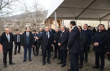 Əlaqələndirmə Qərargahının üzvləri Hadrutda bir sıra obyektlərə baxış keçiriblər - FOTO