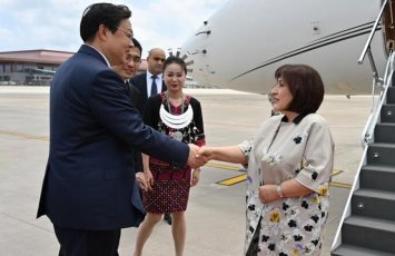 Sahibə Qafarova Çinə işgüzar səfər edib - FOTO