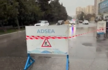 İntensiv yağışlarla əlaqədar ADSEA gücləndirilmiş iş rejimində çalışır - FOTO