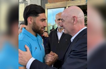 İnfantino iranlı futbolçularla görüşdü