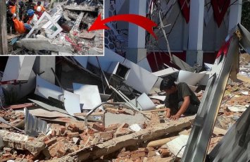 İndoneziyada DƏHŞƏTLİ ZƏLZƏLƏ: Sunami xəbərdarlığı elan edildi - FOTO