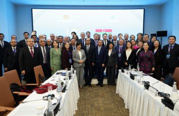 BDU rektoru Qazaxıstanda forumda iştirak edib - FOTOLAR