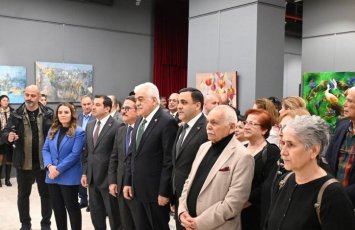 Ankara Rəsm və Heykəllər Muzeyində azərbaycanlı rəssamların sərgisinin açılışı olub - FOTO
