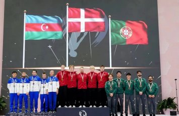 Azərbaycan tamblinq üzrə Avropa çempionatında komanda hesabında gümüş medal qazanıb - FOTO