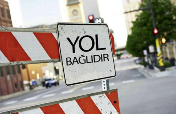 Bu yol 2 gün bağlı olacaq