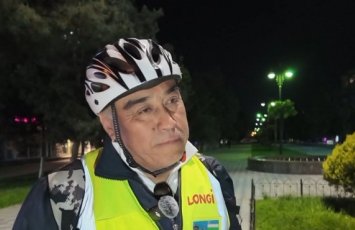 Özbəkistandan Məkkəyə velosipedlə gedir - VİDEO