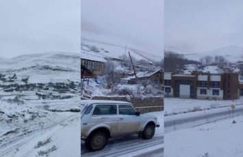 Daşkəsən və Gədəbəyə qar yağıb - FAKTİKİ HAVA