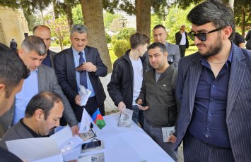 Masallı Kitab Festivalında Əkbər Qoşalının “Seçilmiş əsərləri”nin I cildinin imza mərasimi keçirilib - FOTO