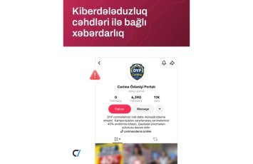 ETX kiberdələduzluq cəhdləri ilə bağlı vətəndaşlara xəbərdarlıq edib - FOTO
