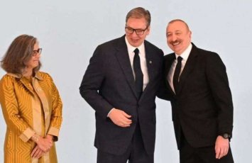 İlham Əliyevin Vuçiçlə səmimi FOTOLARI