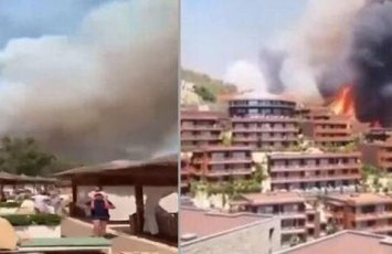 Novxanıda məşhur otel yanır