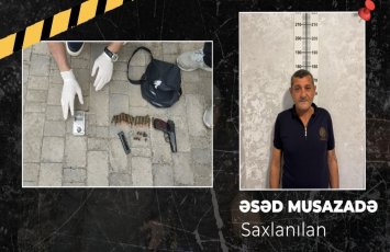 Qobustanda “Makarov” gəzdirən şəxs həbs edilib