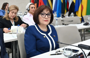Sahibə Qafarova Belqradda Azərbaycanda gender sahəsində əldə olunan nailiyyətlərdən danışıb