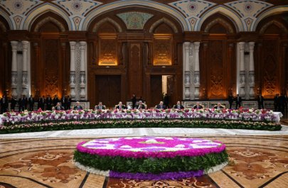 İlham Əliyev MDB dövlət başçılarının şərəfinə təşkil olunan rəsmi qəbulda - FOTO
