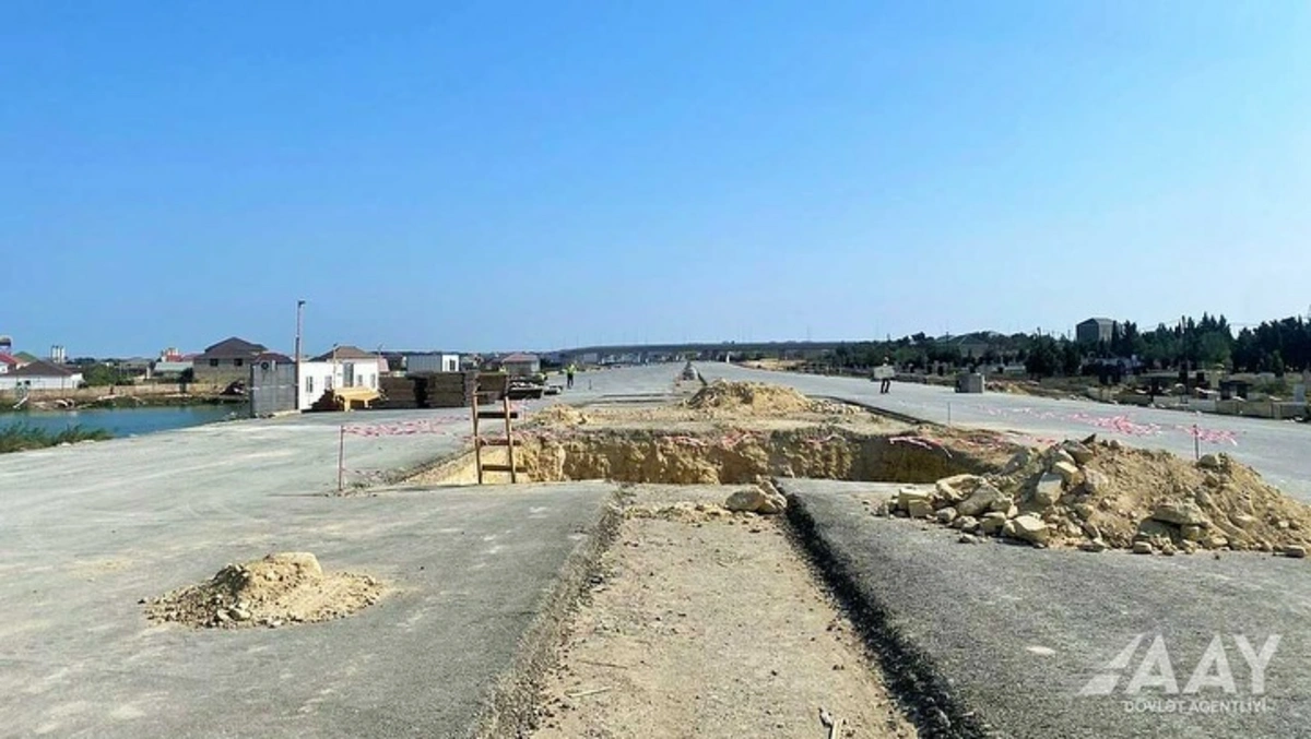 Pirşağı-Xırdalan-Novxanı-M4 avtomobil yolunda piyada keçidi tikilir - FOTO