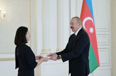 Azərbaycan Prezidenti Fransanın yeni səfirinin etimadnaməsini qəbul etdi - FOTO