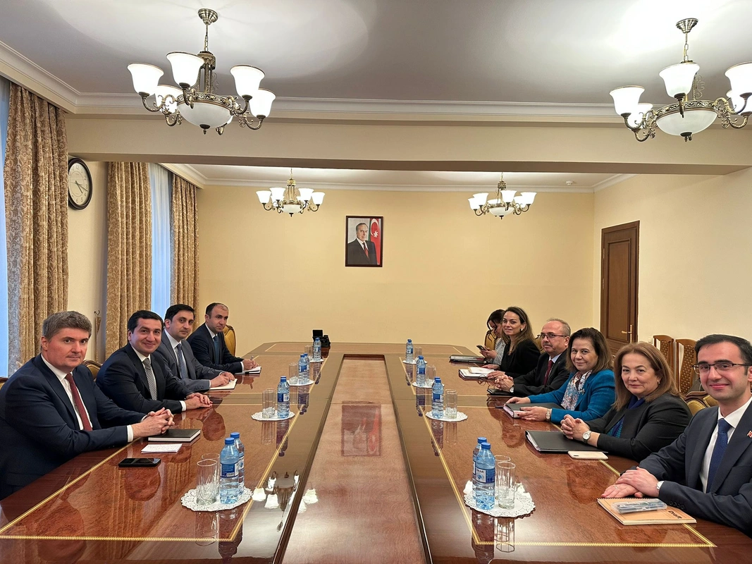 Türkiyə XİN rəhbərinin müavini Hikmət Hacıyev və Xələf Xələfovla görüşüb - FOTO