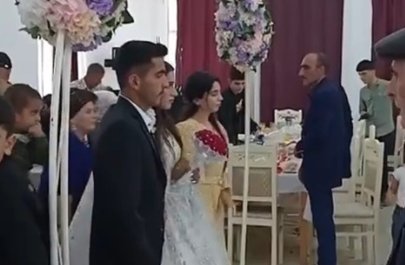 17 yaşlı Əfsanənin yasa dönən toyundan görüntülər - VİDEO