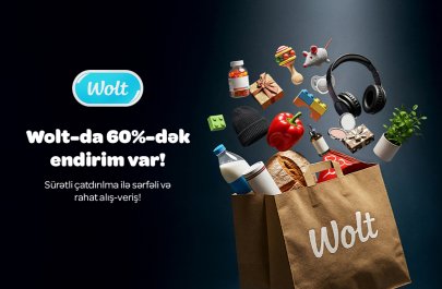 Wolt-dan 60%-dək Endirimlə Black Friday-də Daha Sərfəli və Sürətli alış-veriş edin - Sizin üçün Hər Şey Wolt-da!