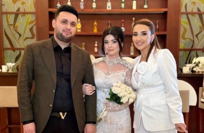 Tacir Şahmalıoğlunun övladının nişanından VİDEO