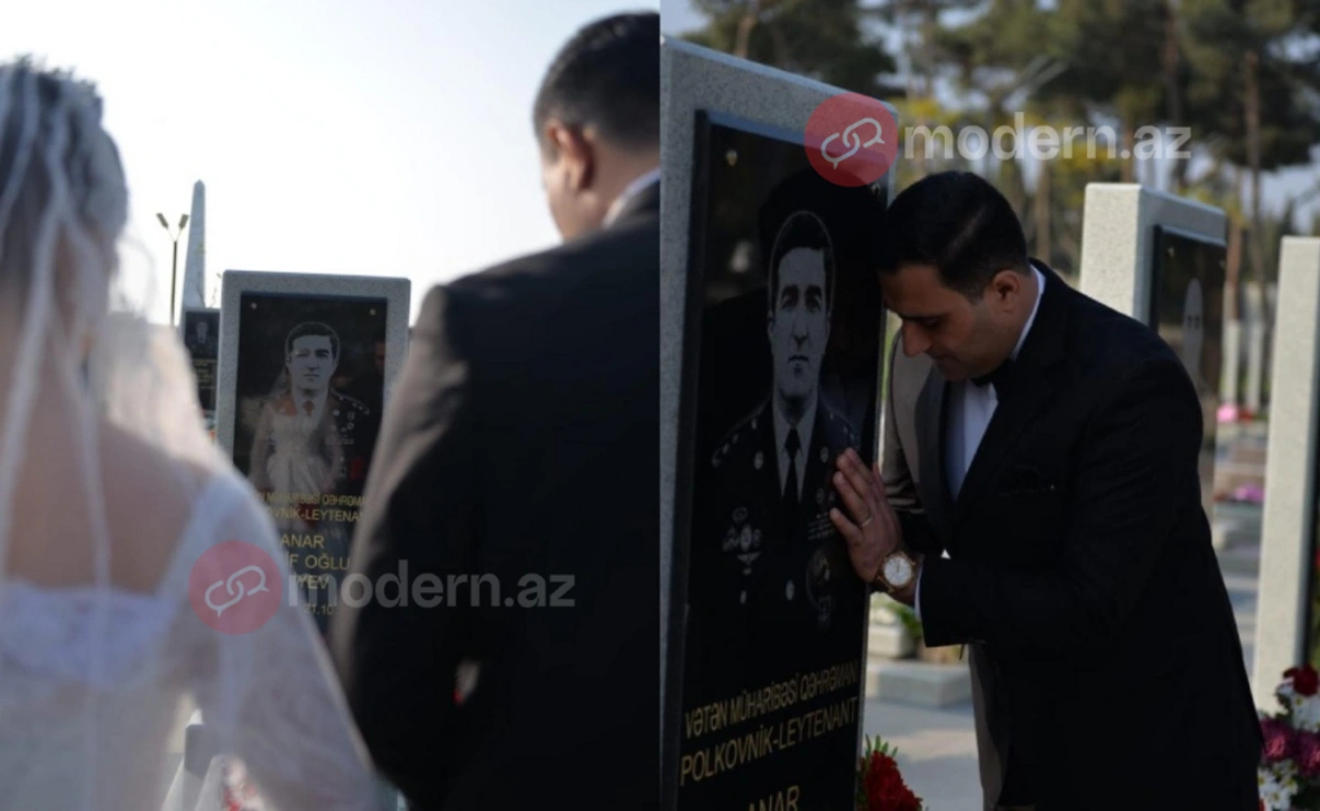 Şəhid məzarından başlayan toy: 