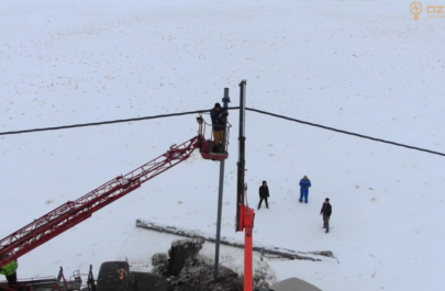 “Azərişıq” ASC Kəlbəcərdə yenidənqurma işlərini davam etdirir - VİDEO