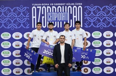 Sərbəst güləşdə 5 çəkidə ölkə çempionları müəyyənləşib - FOTO