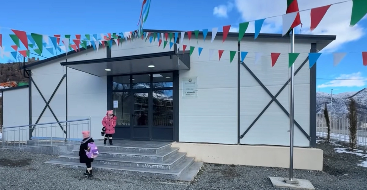 Kəlbəcərdə 100-ə yaxın şagirdin təhsil aldığı modul tipli məktəbdən REPORTAJ - 