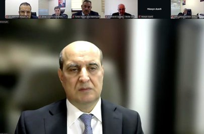 Qarabağ suvarma kanalının yenidən qurulması üzrə İşçi qrupunun növbəti onlayn iclası keçirildi - FOTO