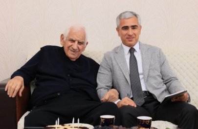 Anar Ələkbərov Nəriman Həsənzadəni evində ziyarət etdi - FOTOLAR