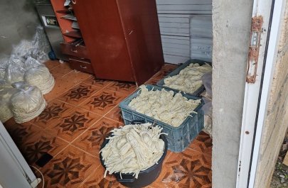 Qanunsuz fəaliyyət göstərən pendir sexi bağlandı - FOTOLAR