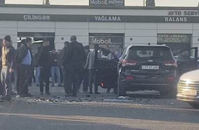 Gəncədə daha bir qəza: Yaralılar var - FOTO