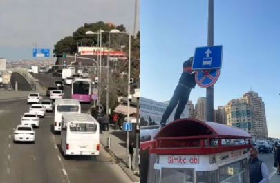 Avtobus zolağı ləğv olundu, cərimə yazılmayacaq: Sürücülərin diqqətinə! - VİDEO