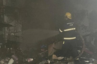 Bakıda gül mağazasında partlayış - VİDEO