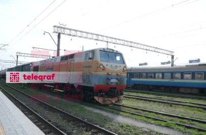 Со станции Баладжары в Армению отправлен поезд с дизтопливом и удобрениями-ФОТО-ВИДЕО