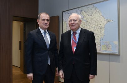 Ceyhun Bayramov BMT-nin Sivilizasiyalar Alyansının ali nümayəndəsi ilə görüşdü - FOTO