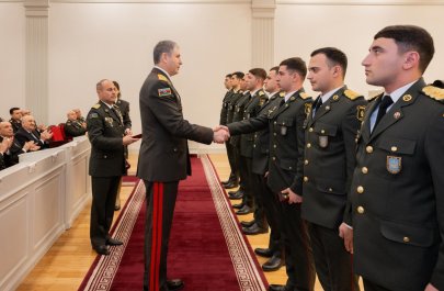 Nazir Vilayət Eyvazov Daxili Qoşunların 34 illiyi ilə bağlı tədbirdə - FOTO/VİDEO