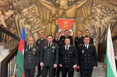 Azərbaycan hərbi polisinin nümayəndə heyəti Bolqarıstana səfər etdi - FOTO