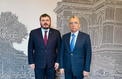 Ukrayna səfiri Eldar Əzizovla görüşdü - FOTO