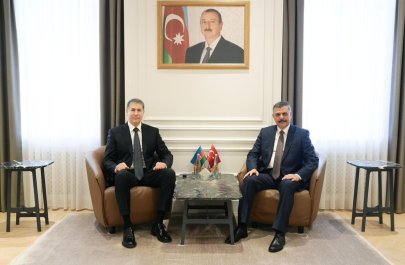 Daxili işlər naziri Vilayət Eyvazov türkiyəli həmkarı ilə görüşdü - FOTOLAR