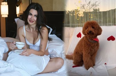 Nəsrin Cavadzadə iti üçün dəbdəbəli ad günü keçirdi - VİDEO