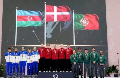 Azərbaycan tamblinq üzrə Avropa çempionatında komanda hesabında gümüş medal qazanıb - FOTO