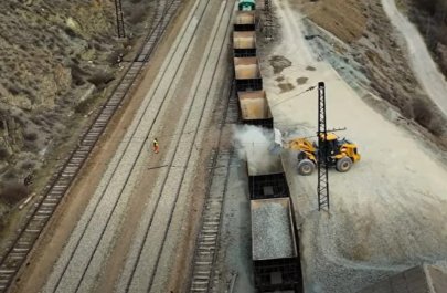 Alabaşlı-Qızılca dəmir yolu sahəsində əsaslı təmir işləri aparılıb - VİDEO