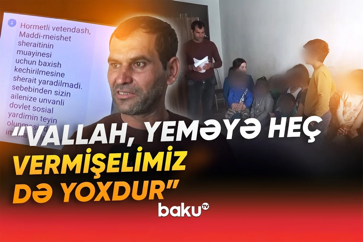 10 uşaqlı ailə çarəsiz halda: 