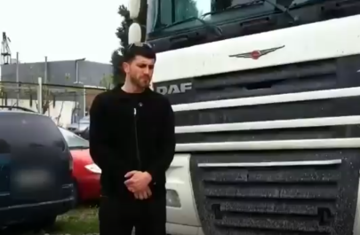 Qanun pozuntusunu gizlətmək istəyən sürücü saxlanıldı - VİDEO