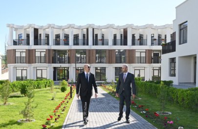 İlham Əliyev Zəngilanda inşa olunmuş ilk yaşayış kompleksinin açılışında iştirak etdi - FOTOLAR